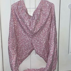 Light Pink Cheetah Print Pajama Pants